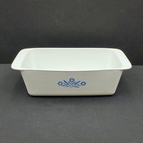 Corningware Cornflower Blue Loaf Pan Rectangular Casserole Baking Dish 2 Quart - Picture 2 of 9